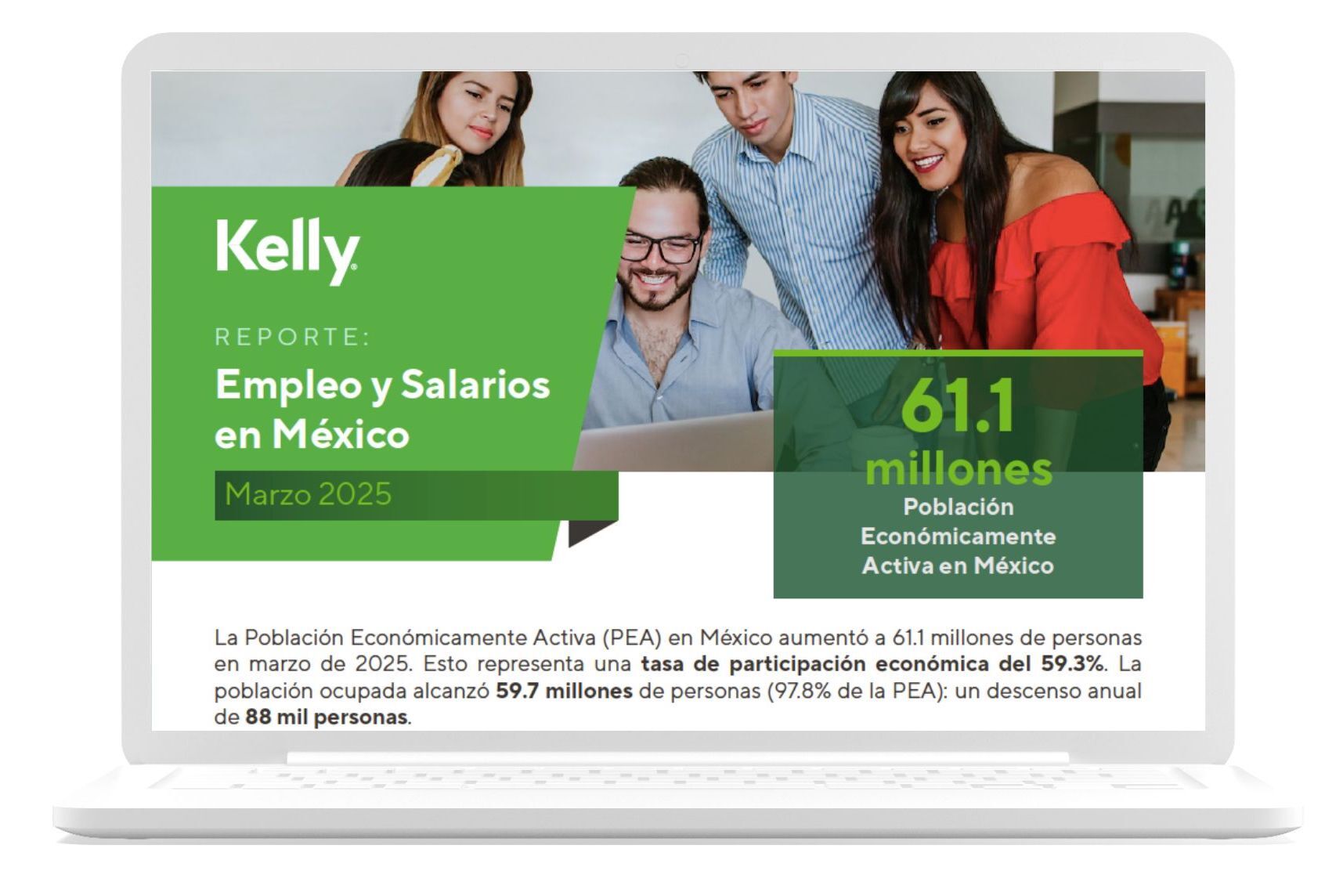 empleo y salarios México marzo 2025